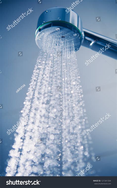 Shower Water Stream Stock Photo 121341334 Shutterstock