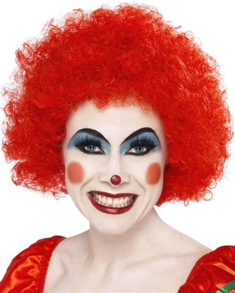 Clown Afro Wig In Red 120gr Weight By Smiffy 42089 Karnival Costumes