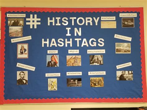 History In Hashtags History Bulletin Boards History Teacher
