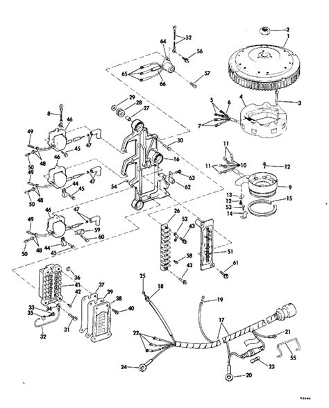 Johnson Ignition System Parts for 1976 70hp 70EL76D ...