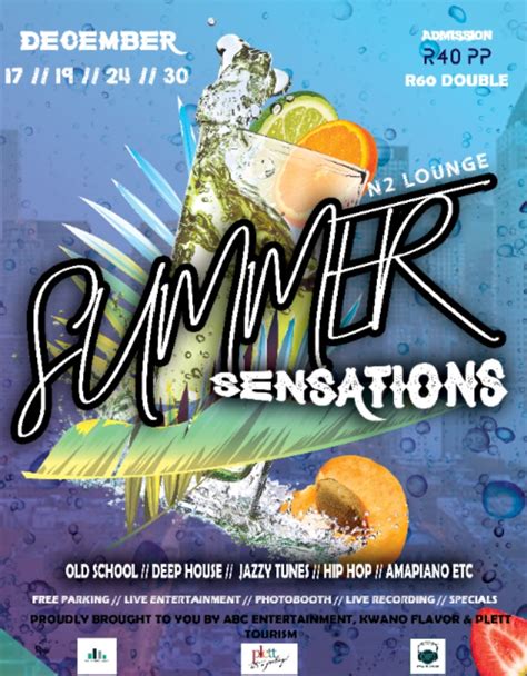 Summer Sensations Summer Sensations Afro Pop Jazzy Tunes Poetry