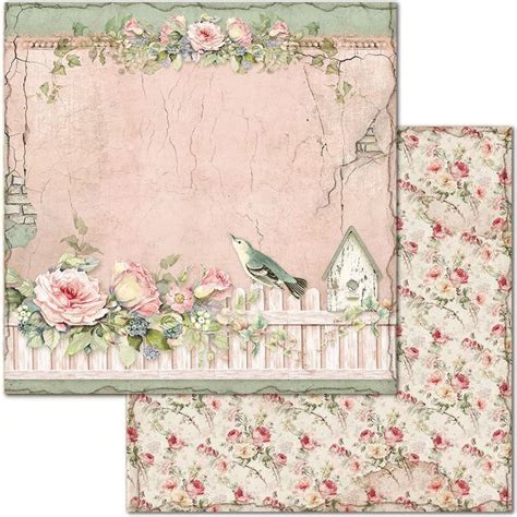 Stamperia Double Sided Paper Pad X Pkg House Of Roses