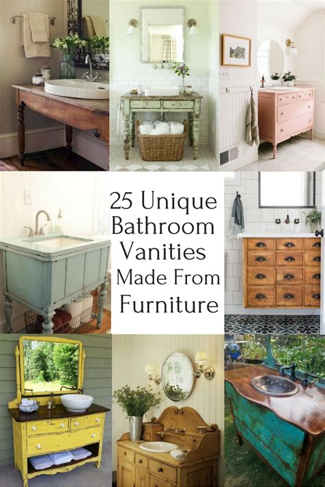 Personalize your bathroom vanity for your next bathroom renovation. 25 Unique Bathroom Vanities Made From Furniture - Life on ...
