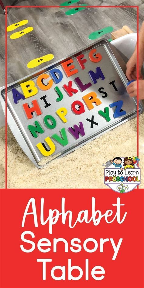 Ways to teach the alphabet: Alphabet Matching - Literacy in the Sensory Table ...