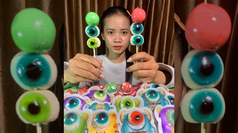 Asmr Mukbang Eyeball Jelly Mukbang Eating Giant Eyeball Jelly Fast So