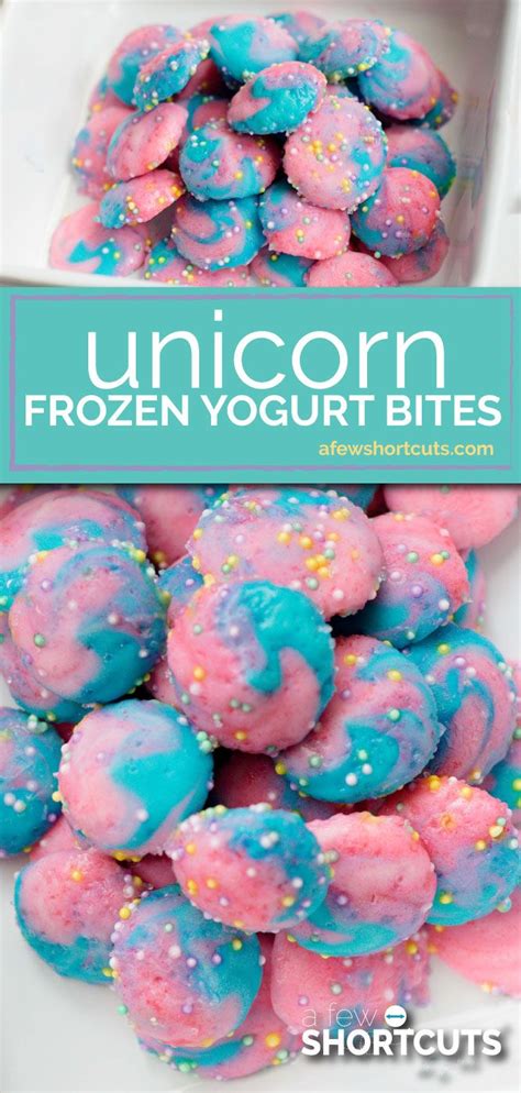 11 fruity birthday cake alternatives. Unicorn Frozen Yogurt Bites | Recipe | Frozen yogurt bites ...