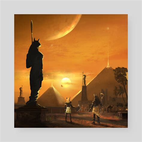 City Of Anubis An Art Print By Mohammed Rokib Inprnt