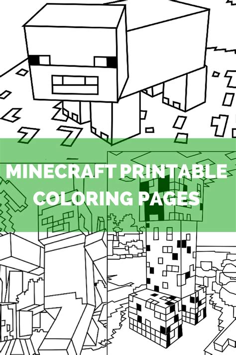 Print spiderman coloring pages for free and color our spiderman coloring! Minecraft Coloring Pages - Feisty Frugal & Fabulous