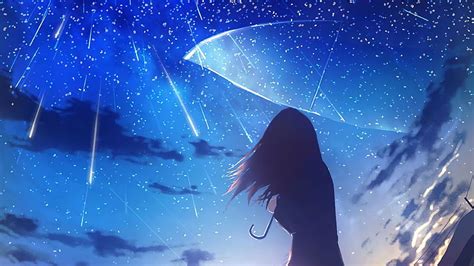 4k Free Download Anime Girl Umbrella Rain Anime Girl Anime Artist