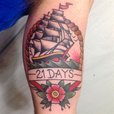 Benchmark Tattoo And Fade Away Laser Tattoos Nautical Tall Ship Tattoo