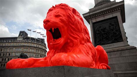 Top 20 Pr And Marketing Stunts September 2018 Pr Examples A Fluorescent Red Lion Roars