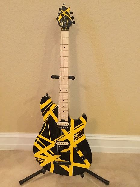 2015 Striped Evh Wolfgang Special Black Yellow Only 60 In Reverb