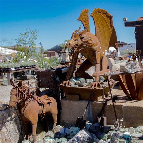Open seven days a week. Sculptures & Metal Cactus Yard Art - Desert Foothills ...
