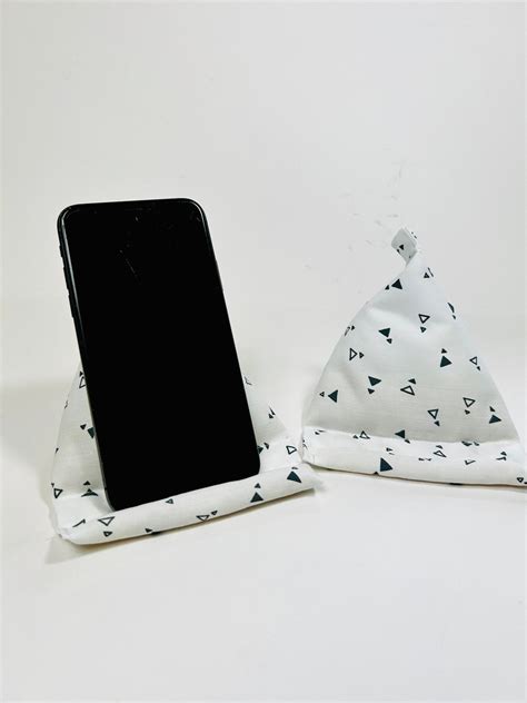 Fabric Bean Bag Phone Holder Cushion Phone Stand Phone Etsy
