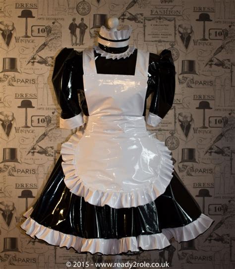 The Hi Alice More Pvc Maid Dress With Full Apron Etsy