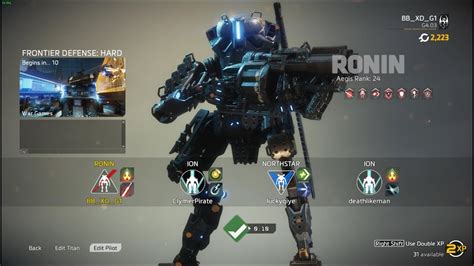 Titanfall 2 Frontier Defense Hard Map War Games Ronin Youtube