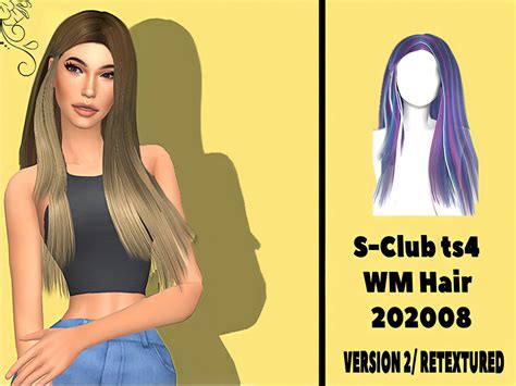 The Sims Resource S Club 202008 Hair Medium Version Mesh Needed