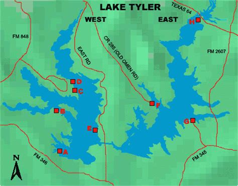Map Of East Texas Lakes Secretmuseum