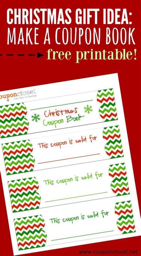 Christmas T Idea Make A Coup Book Free Printable