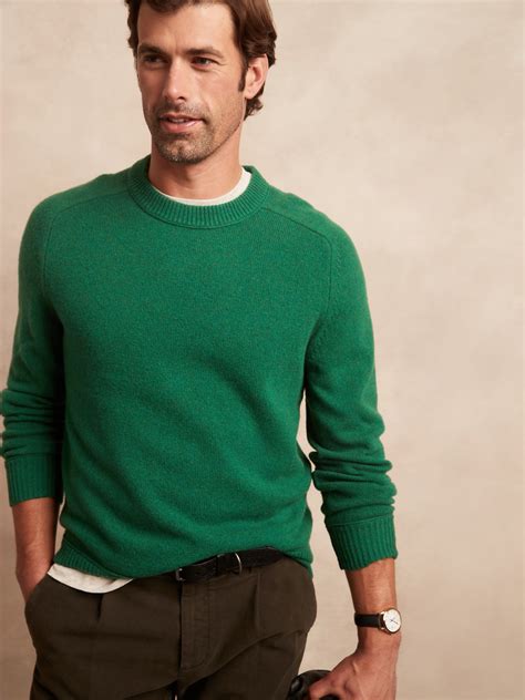 Italian Merino Crew Neck Sweater Banana Republic