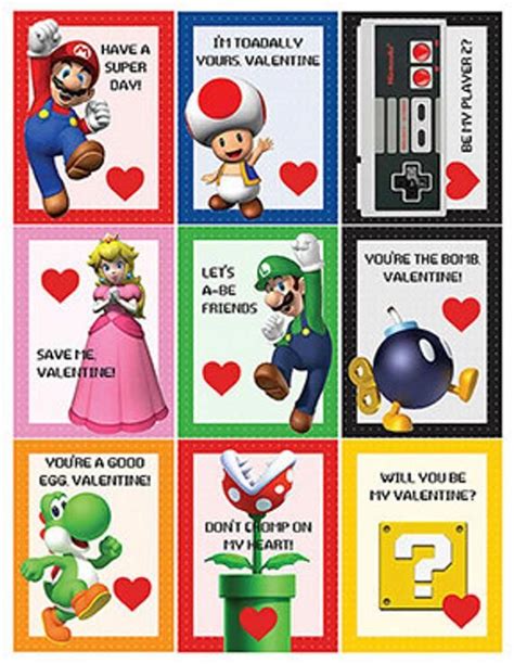 Free Printable Mario Valentines Printable Word Searches