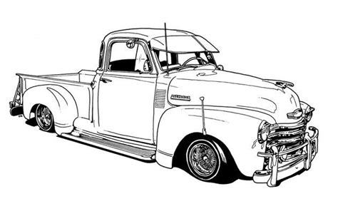 Pickup truck coloring page | free pickup. Vintage truck patterns on Pinterest | Vintage Trucks ...
