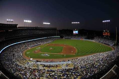 Los Angeles Dodgers Baseball Stadium Wallpapers Hd Desktop And Mobile
