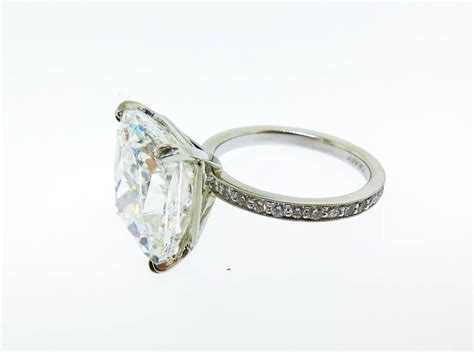 Graff 934 Carat Cushion Cut Diamond Platinum Engagement Ring At 1stdibs