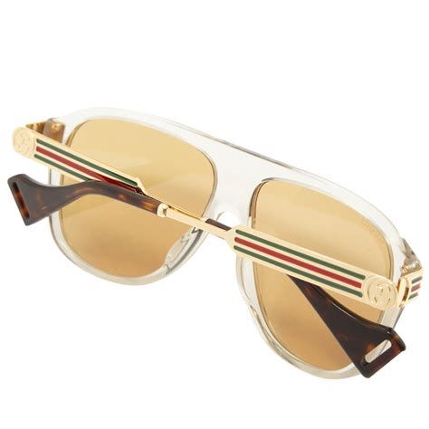 gucci vintage web sunglasses in grey modesens