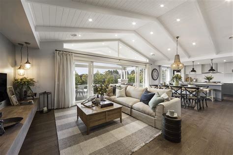 Go futuristic, with colourful clocks that monochrome living rooms are timeless. Modern Country Interior Design Ideas - TLC Interiors