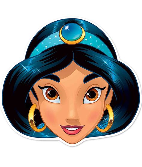 Jasmine Officielle Disney Princess Barn Størrelse 2d Card Party Mask
