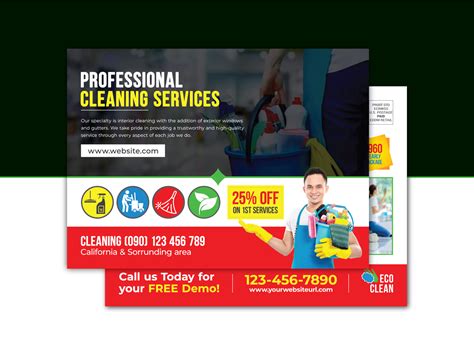 Cleaning Services Eddm Postcard Template By Visualgraphics On Dribbble