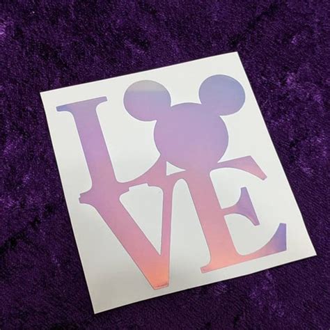 Stitch Ohana Permanent Vinyl Decal In Magical Holographic Or Etsy