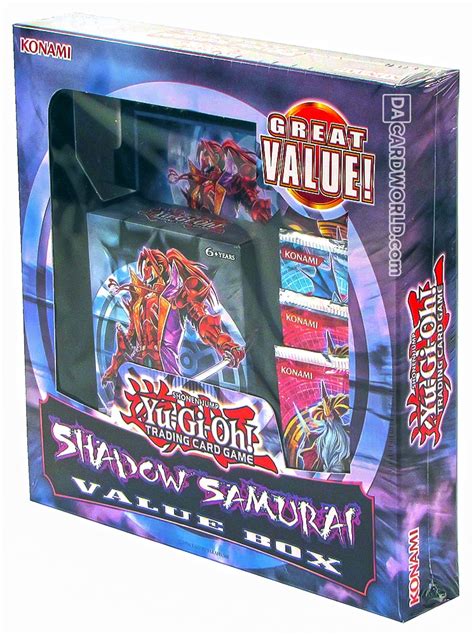 Find cards for the lowest price, and get realistic prices for all of your trades! Konami Yu-Gi-Oh Shadow Samurai Value Box | DA Card World