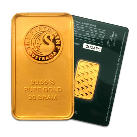 Perth Mint 20 Gram Gold Bar Buy Perth Mint 20 Gram Gold Bars