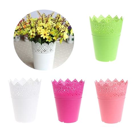 Mini Flower Pot Plastic Vase Plant Pot Vertical Garden Pots Balcony