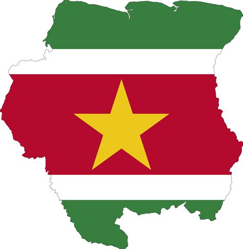 Suriname Flag Map Free Vector Graphic On Pixabay Pixabay