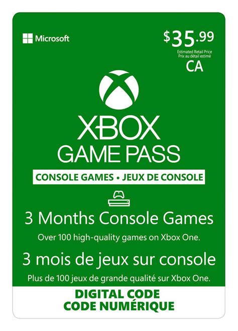 3 Month Xbox Live Game Pass T Card Download Walmart