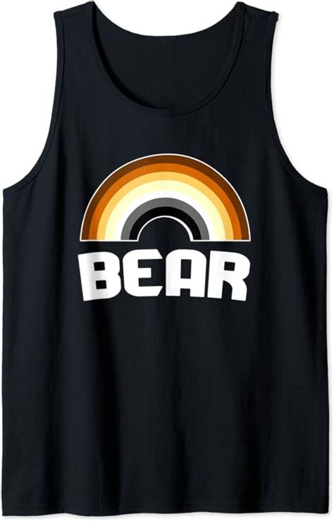 Amazon Com Otter Rainbow Gay Bear Lgbt Gay Pride Bear Wolf Tank Top