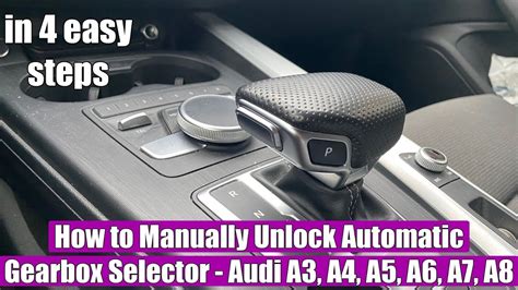 How To Manually Emergency Release And Unlock Automatic Gearbox Selector