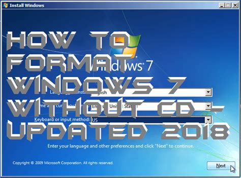 How To Format Windows 7 Without Cd Updated 2020