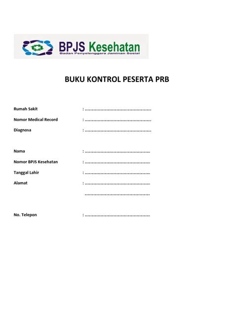 Buku Kontrol Peserta Prb Pdf