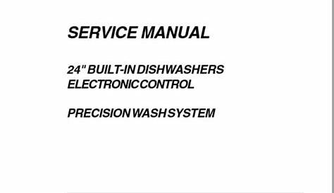 Frigidaire Electronic Control Dishwasher Service Manual Download