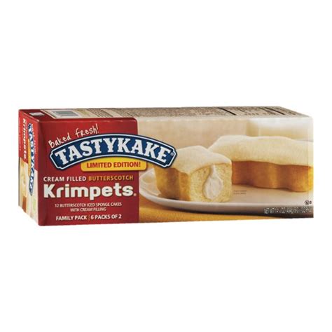 Tastykake Limited Edition Cream Filled Butterscotch Krimpets Family Pack Ct Reviews Q A