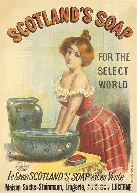 Vintage Soap Poster Scotlands Soap By Jean De Paleologue 1893
