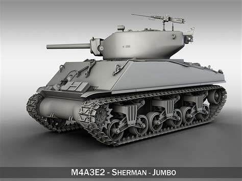 M4a3e2 Sherman Jumbo 3d Model Cgtrader