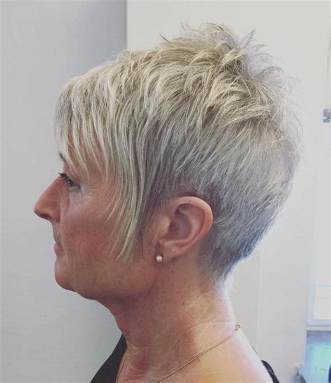 Short cuts for older ladies don't only it's really easy to find a suitable and stylish cut for ladies over 60. pretty-looking-teased-choppy-hairstyle-for-women-over-60 - Short Haircut Styles 2021