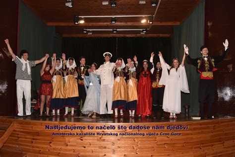 Amatersko kazalište Hrvatskog nacionalnog vijeća Crne Gore -prijam ...