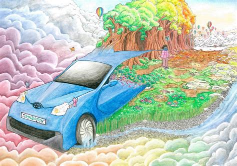 Las 9 mejores obras del concurso de dibujo infantil ‘Toyota Dream Car