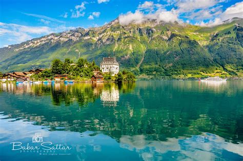 Photograph Sun Highlights Peace And Calm Of Thun Lake Interlaken By